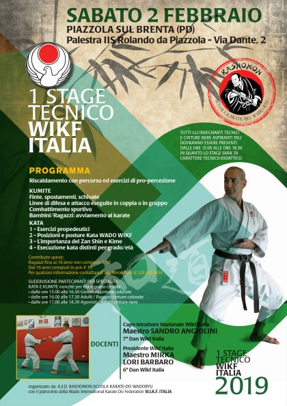 STAGE TECNICO WIKF ITALIA 02 FEBBRAIO 2019